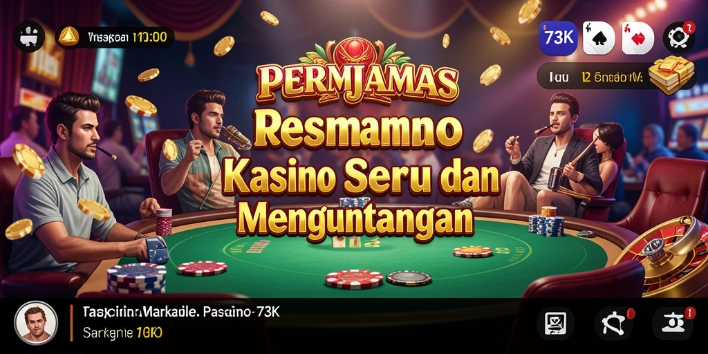 Tampilan gameplay 73K yang menarik dan interaktif.