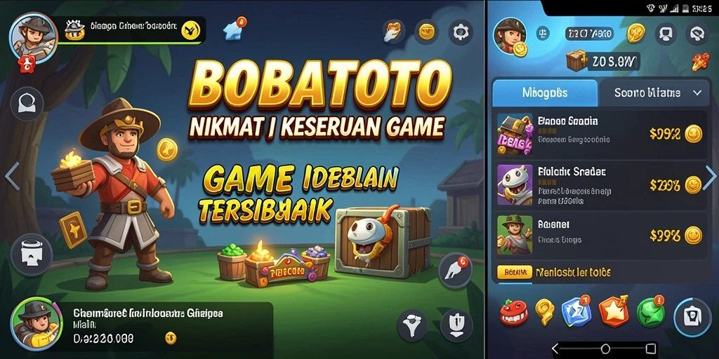 Tampilan gameplay BOBATOTO yang seru dan interaktif.