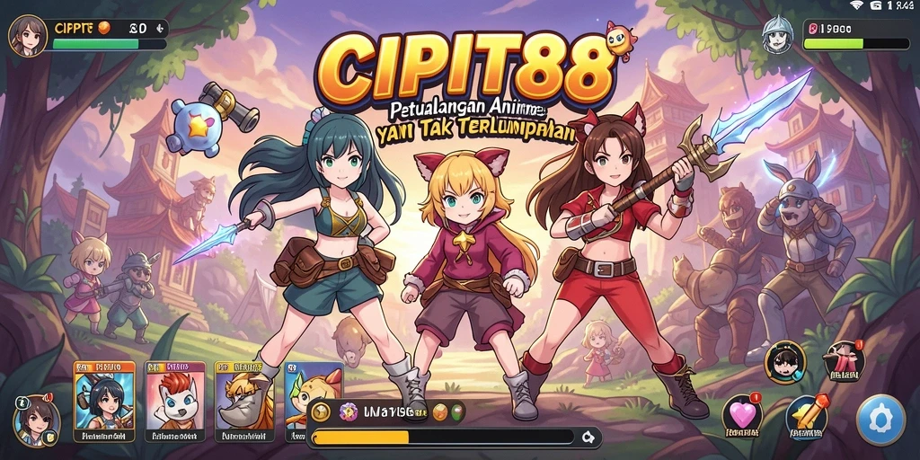 Gameplay seru dari CIPIT88 yang menampilkan karakter anime ikonik.