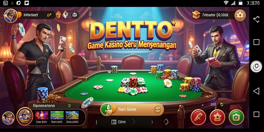 Screenshot DENTOTO menampilkan gameplay memukau di kasino digital.