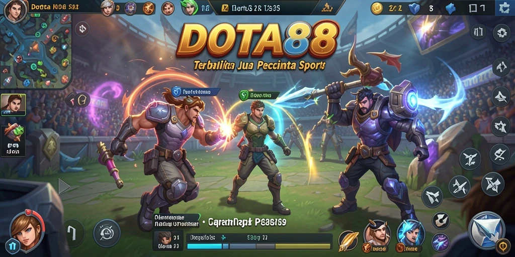 Screenshot DOTA88 menampilkan momen seru dalam pertandingan olahraga.