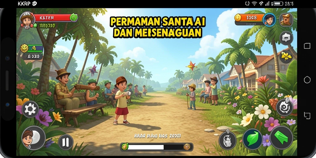 Tampilan gameplay KKRP yang menarik dan penuh warna.