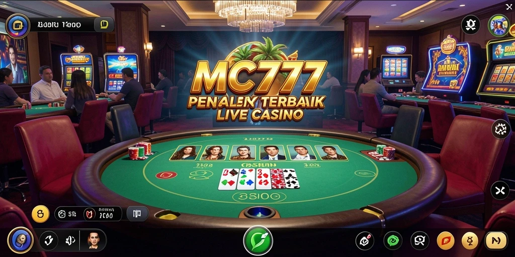 Tampilan gameplay menarik dari MC777 di Live Casino.