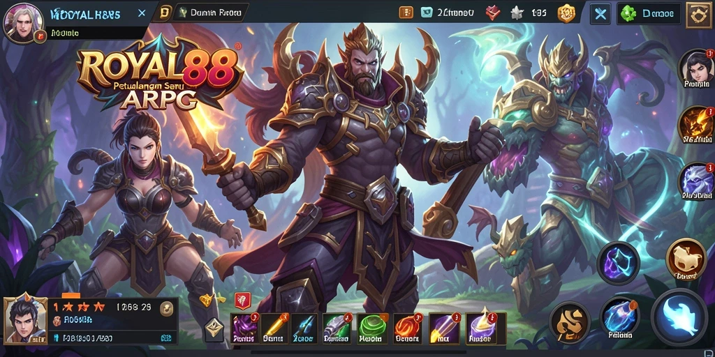 Tampilan gameplay seru di ROYAL88 dengan aksi pertempuran dinamis.