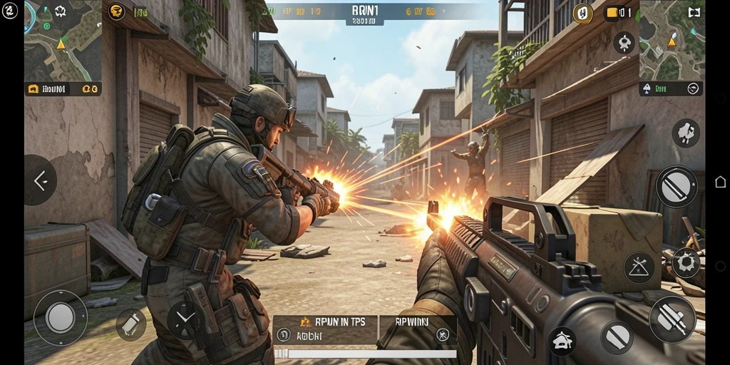 Tampilan gameplay RPWIN1 dengan aksi menegangkan.