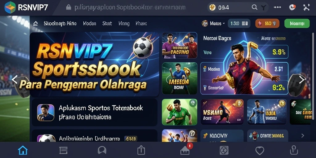 Tampilan menarik dari gameplay taruhan olahraga di RSNVIP7.