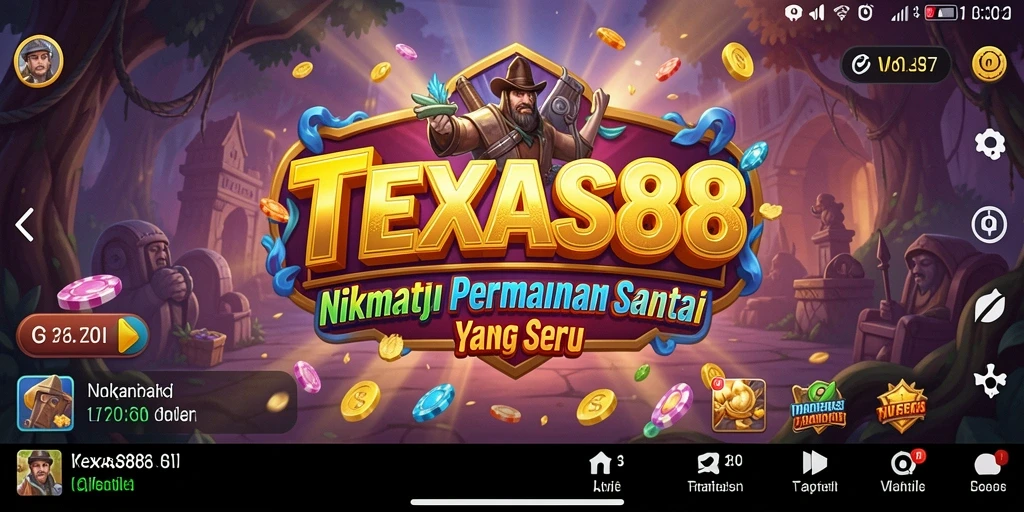 Tampilan gameplay TEXAS88 yang seru dan menghibur.